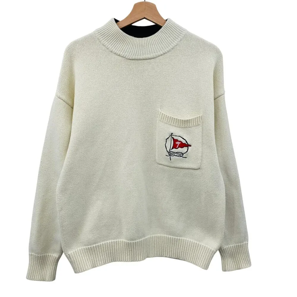 Tombolo Mariner Sweater in Beige - Picture 3 of 12